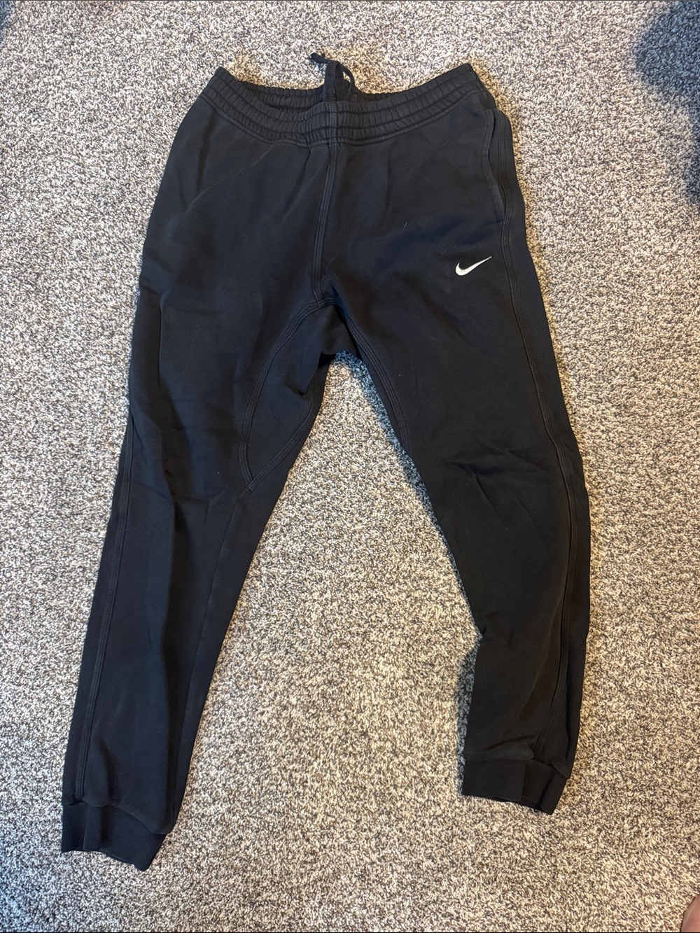 Nike Black Sweatpants with White Swoosh